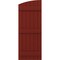 Ekena Millwork Americraft 6-Board (3 Batten) Wood Joined Board-n-Batten Shutters w/Ellipt Top, ARW401BE621X77MRH, PR ARW401BE621X77MRH - alternate 4